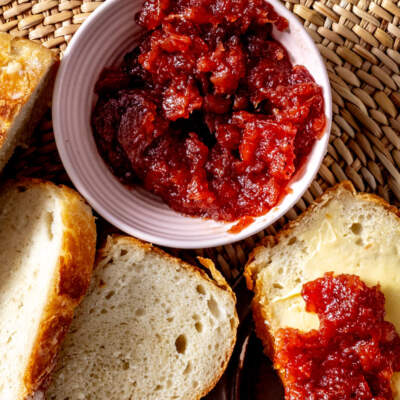 Pear-and-rooibos jam