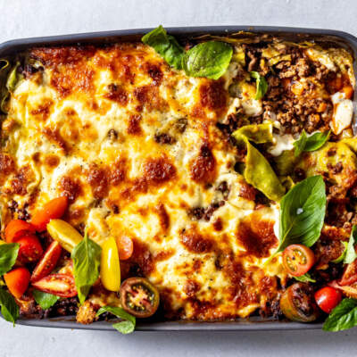 Spinach lasagne