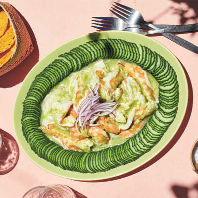 Aguachile (prawns in chilli water)