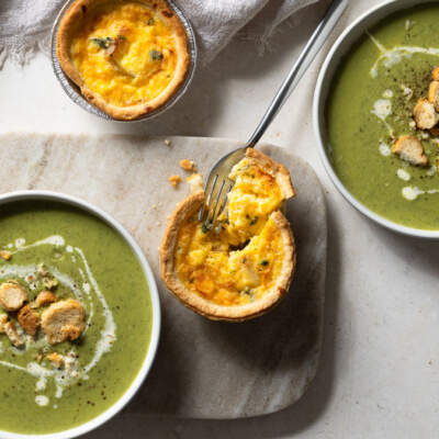 Meat-free monday: soup & quiche supper