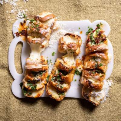Pull-apart cheesy garlic rolls