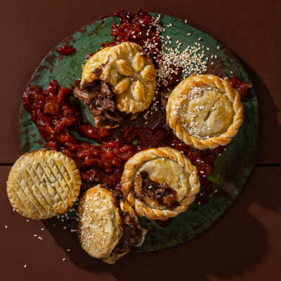 Pulled venison mini pies