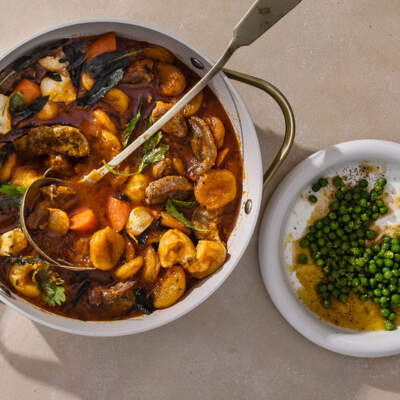 Apricot-and-pork rib-eye casserole