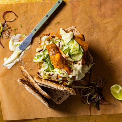 Fish finger sandwich