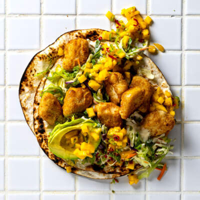 Hake nugget wraps