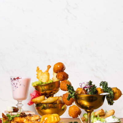 Fritter and savoury platter