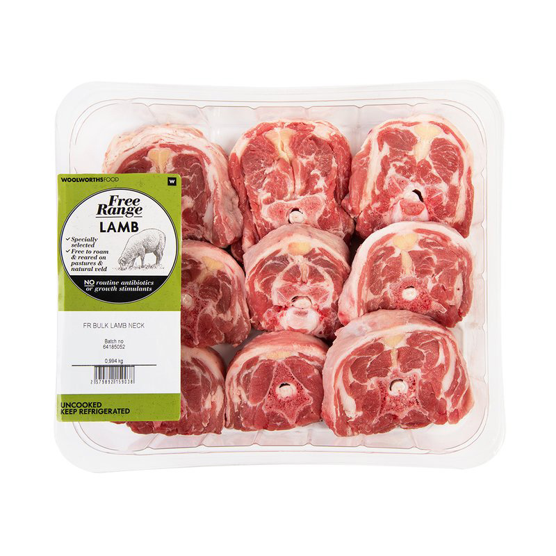 Lamb neck product shot