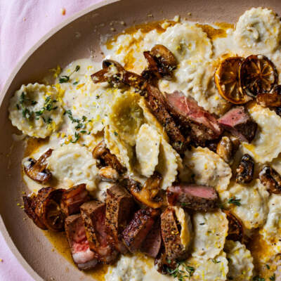 Cheesy and creamy porcini mushroom girasolini
