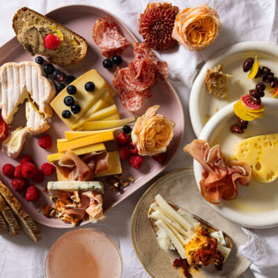Valentine’s day cheeseboard