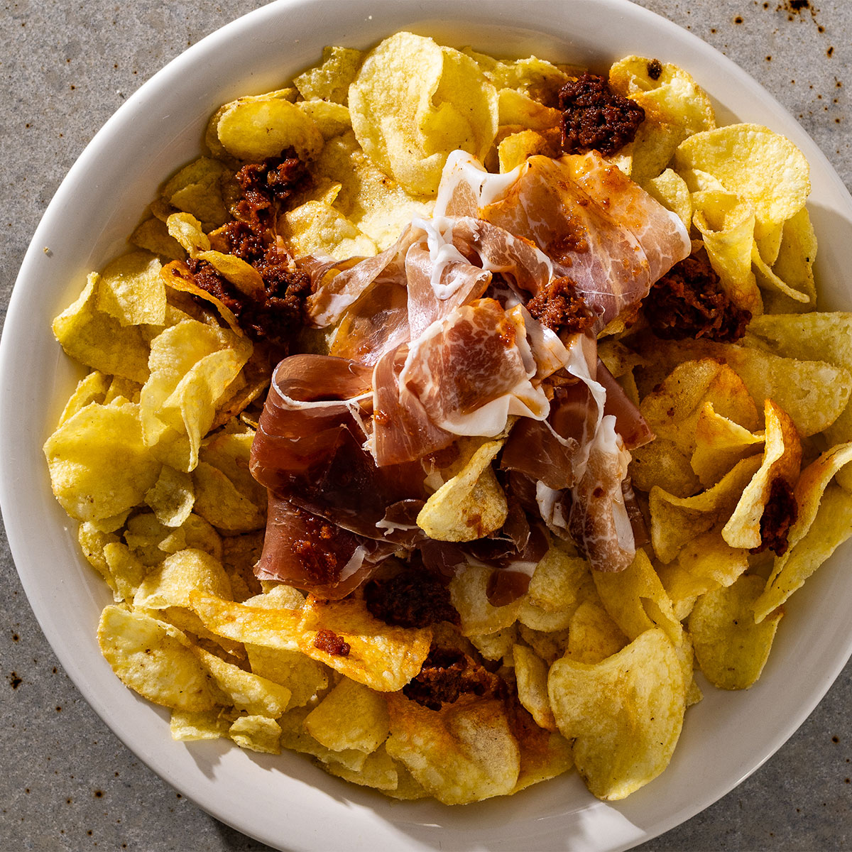 PARMA HAM AND CRISP ANTIPASTI