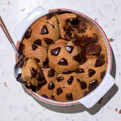 Scoopable brown butter chocolate-chip Horlicks cookies