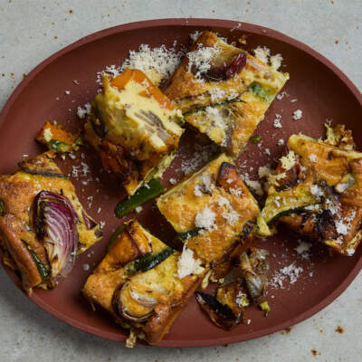 Butternut and baby marrow frittata