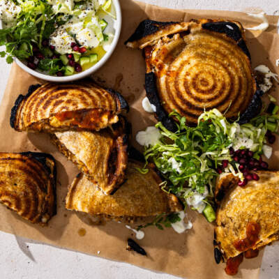 Crunchy cottage pie jaffles
