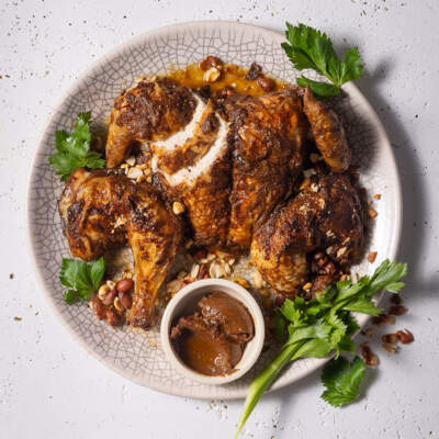 Oven-roasted xigugu chicken